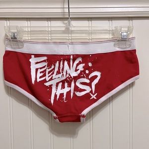 RARE original 2009 Blink 182 tour red underwear.